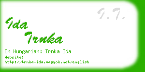 ida trnka business card